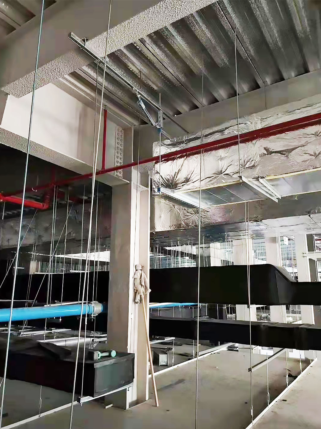 明博建材防火包裹工程现场图